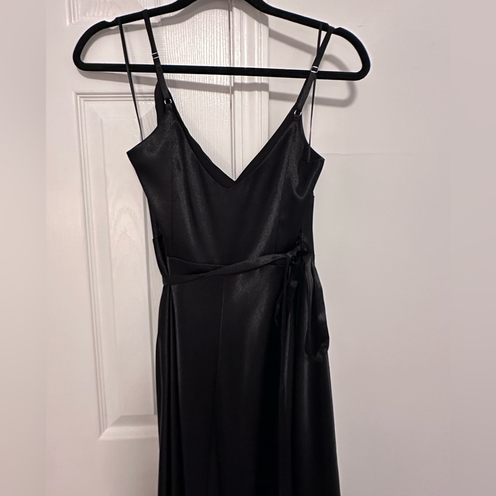 Satin black bridesmaid dress - Picture 6 of 9